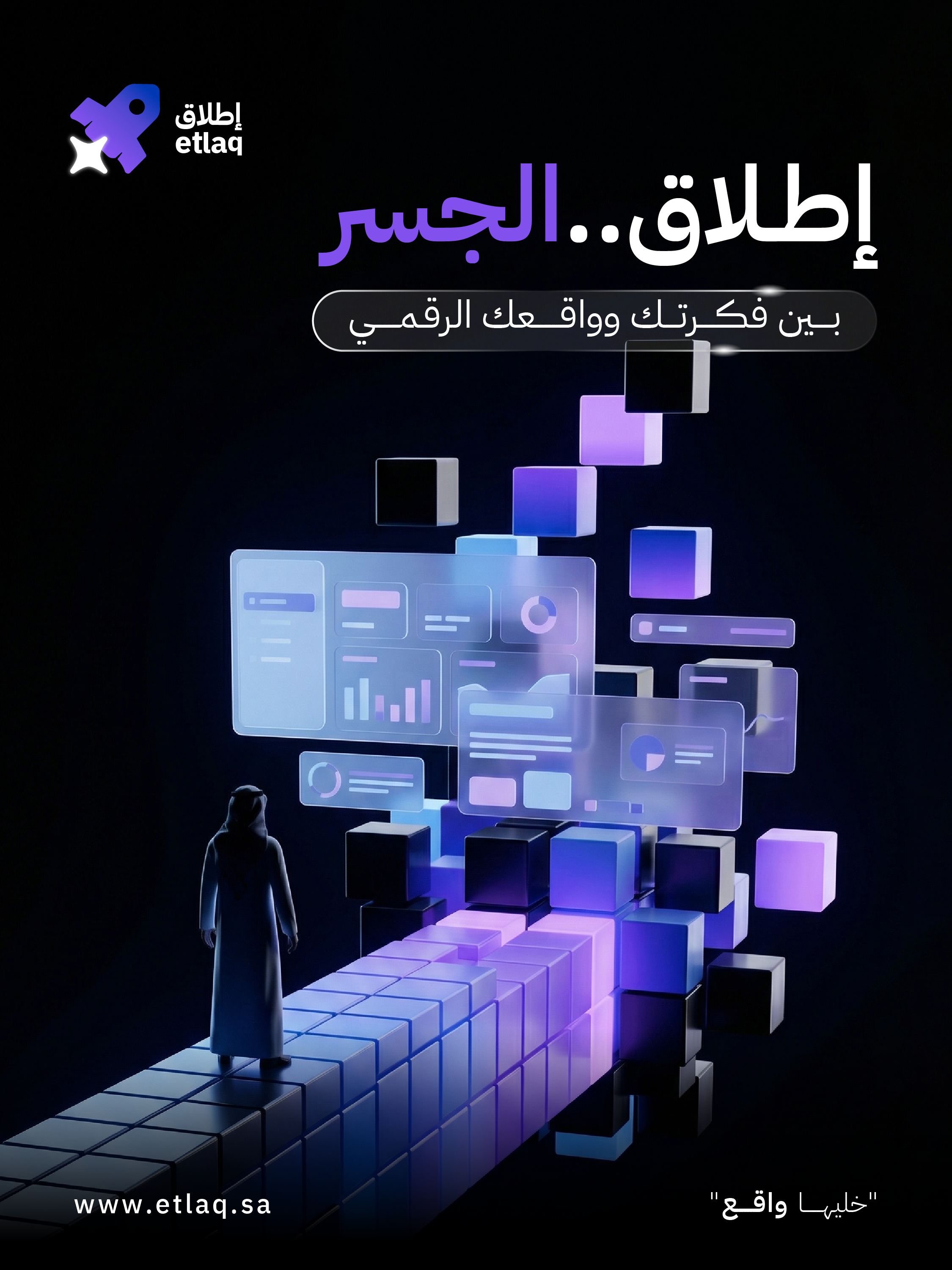 إطلاق — إطلاق.. الجسر بين فكرتك وسوقك الرقمي